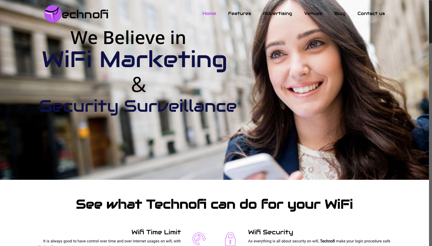 Screenshot of technofi